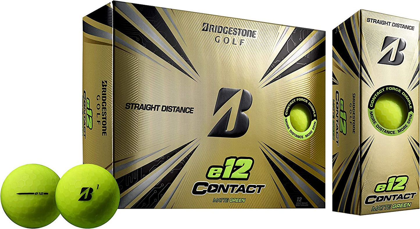 Pelotas de Golf Bridgestone E12 Contact Matte Green