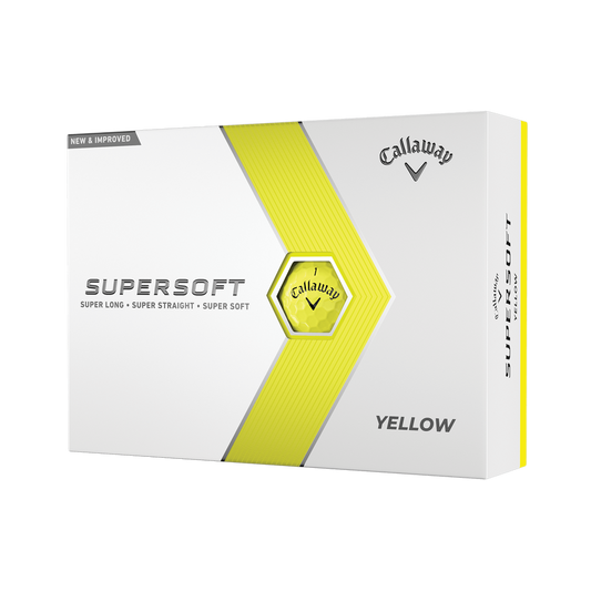 Callaway Pelotas Super Soft Yellow