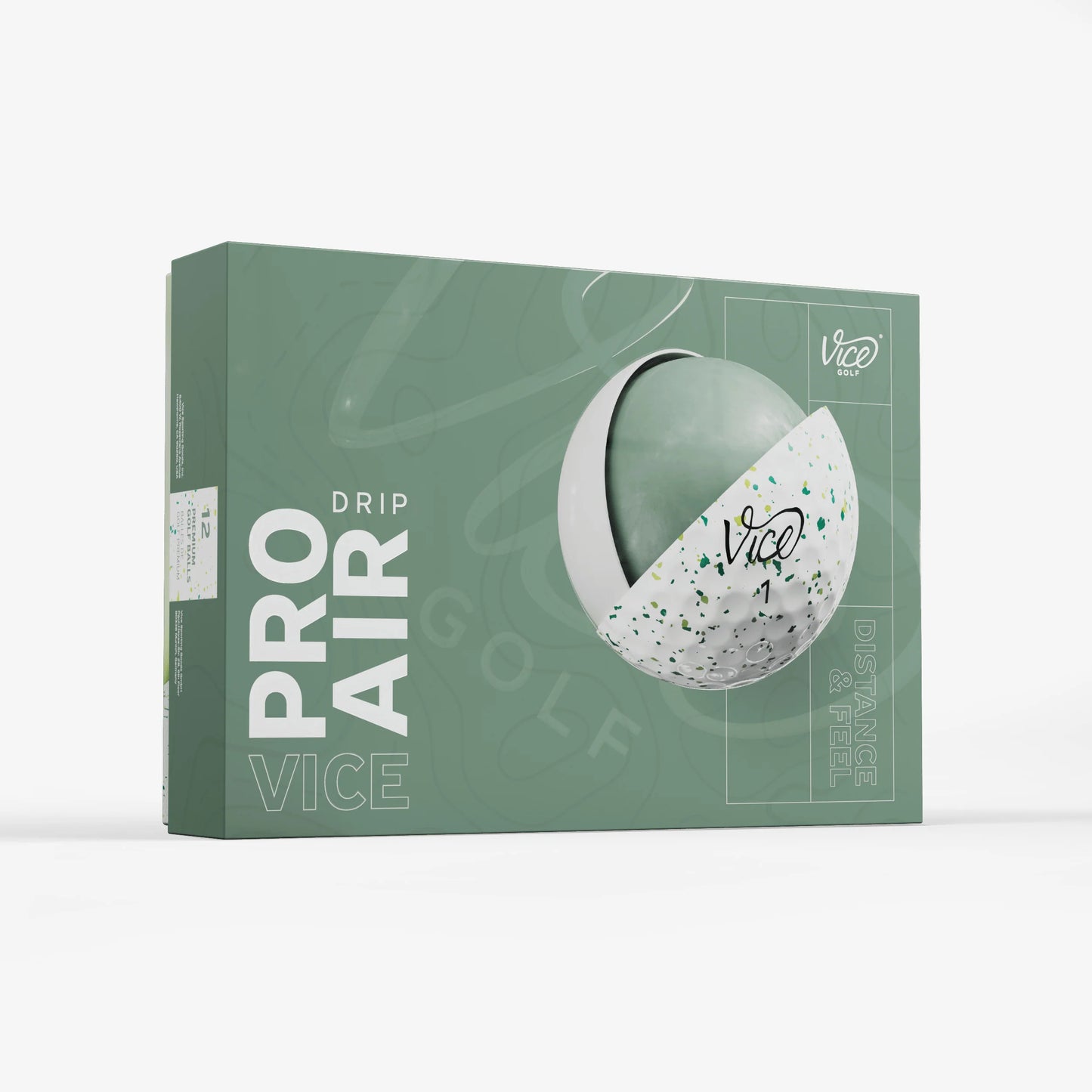 Pelotas de Golf Vice PRO Air Drip Petrol Yellow