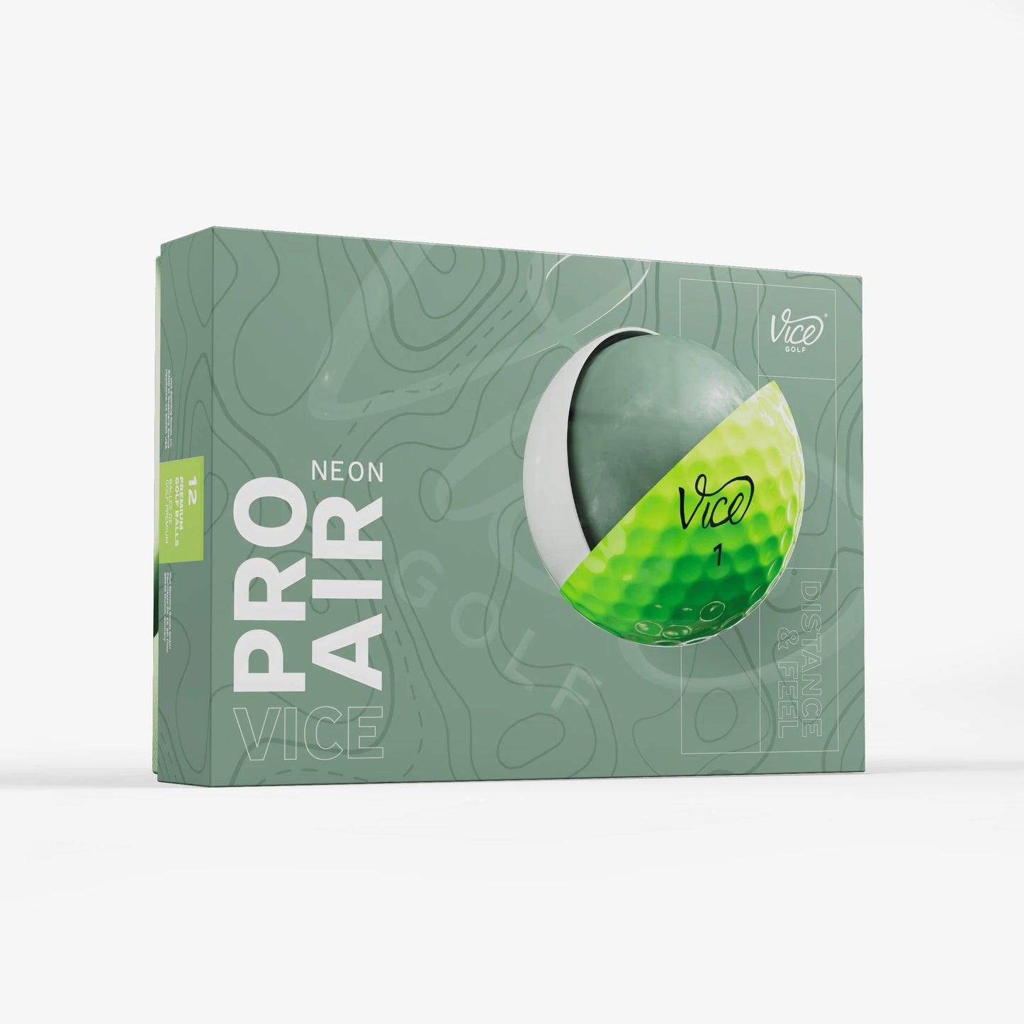 Pelotas de Golf Vice PRO Air Neon Lime