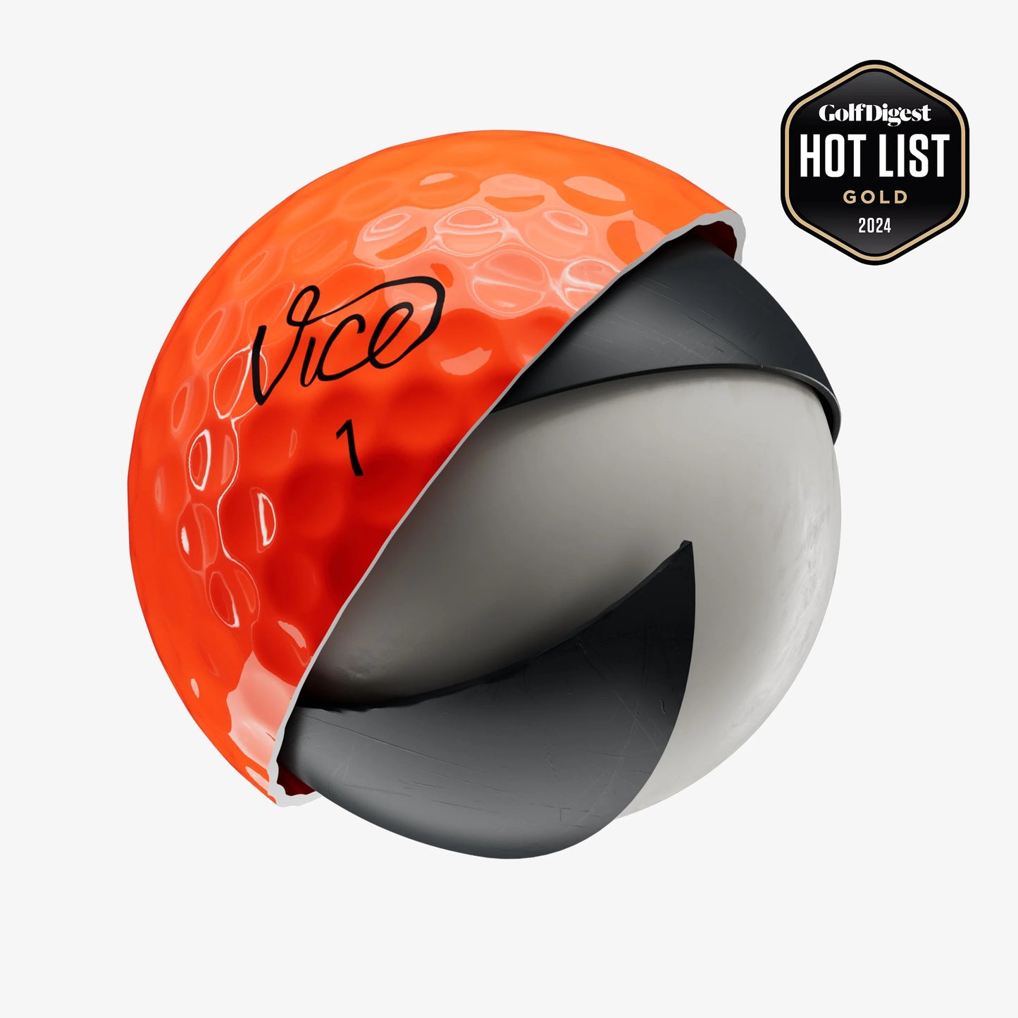 Pelotas de Golf Vice Pro Shade Red Orange