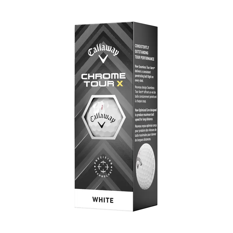 Pelotas de Golf Callaway Chrome Tour X White