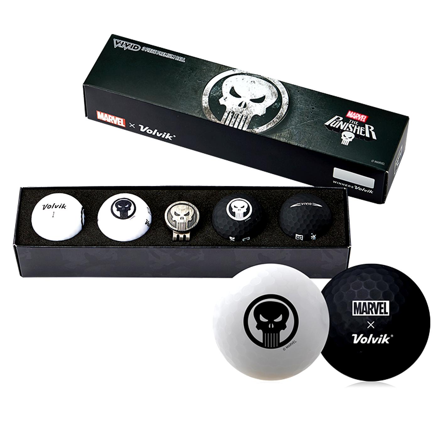 Pelotas de Golf Volvik Marvel Punisher