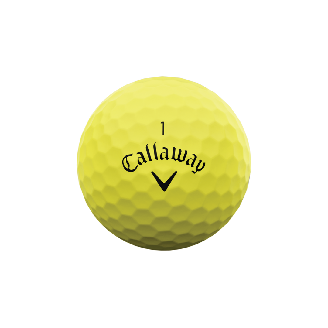 Callaway Pelotas Super Soft Yellow