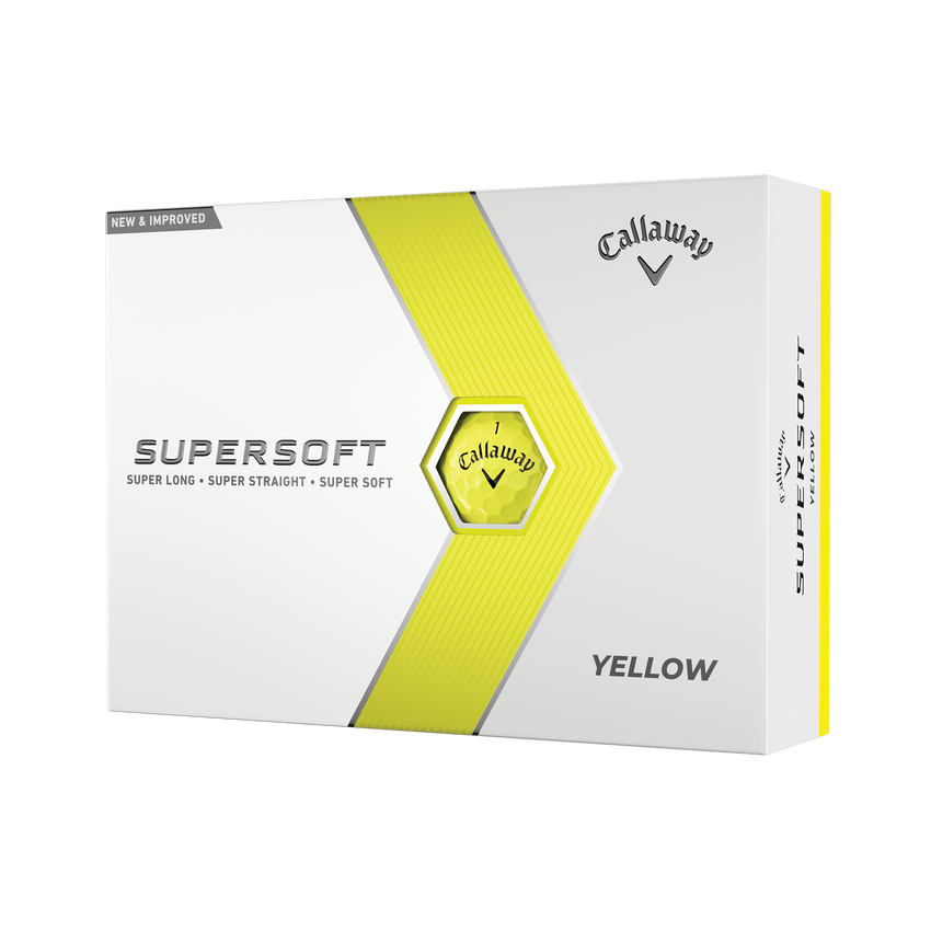 Callaway Pelotas Super Soft Yellow