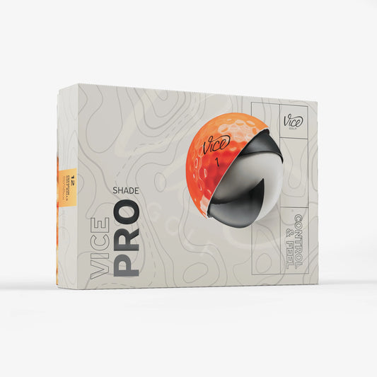 Pelotas de Golf Vice Pro Shade Red Orange