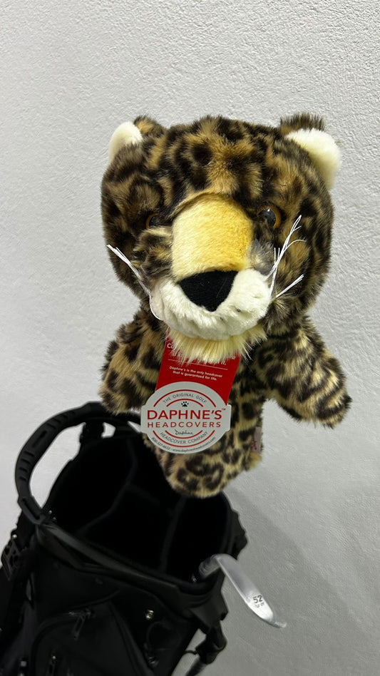 Daphne's Leopard Print Golf Club Headcovers - Fits Drivers Up To 460cc, Fairway Woods, Hybrids, Lifetime Guarantee